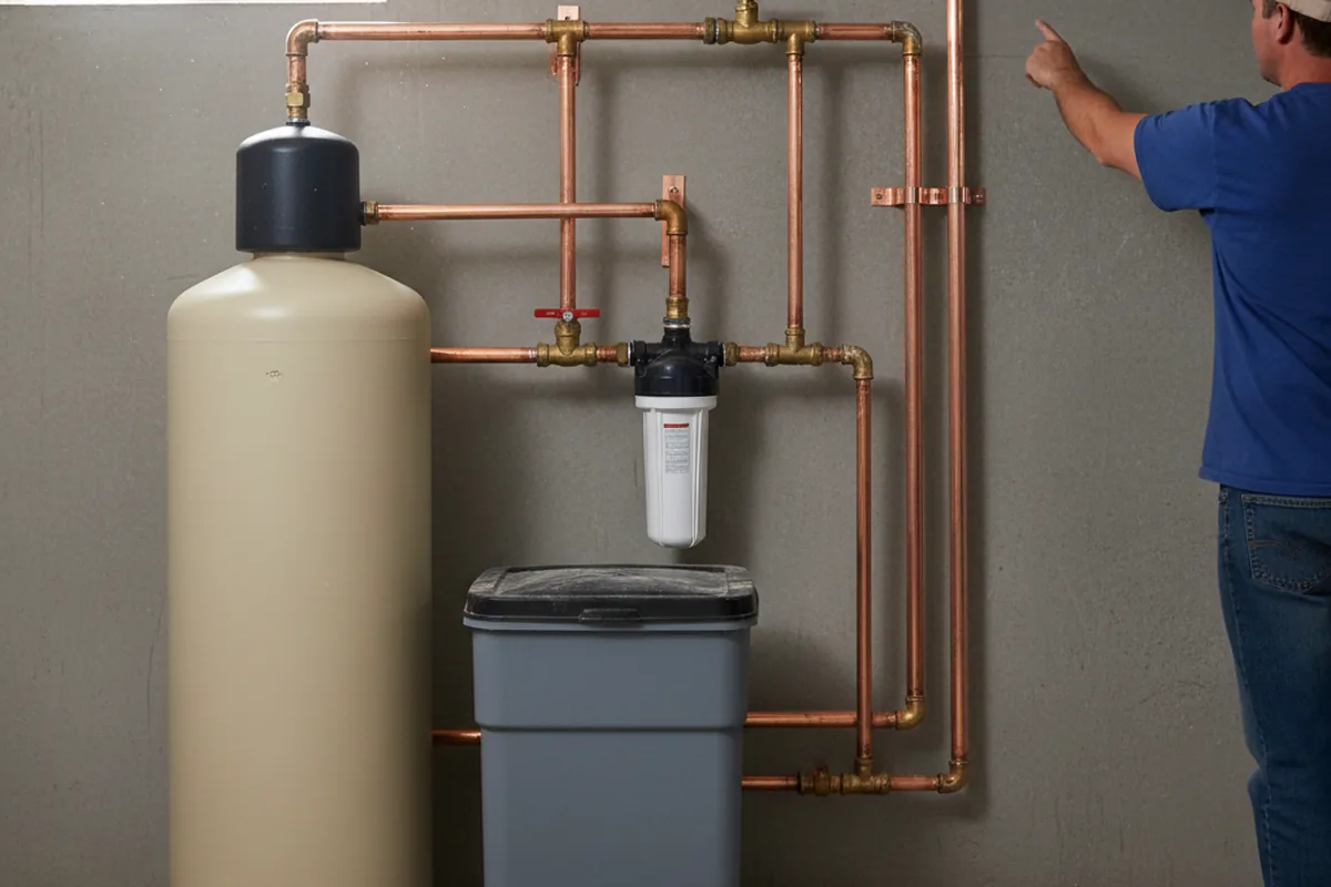 Whole-house water treatment system installed in Ackerman